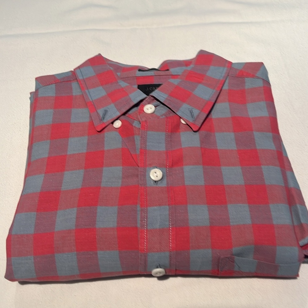 J Crew Linen Blend Button-Down Shirt